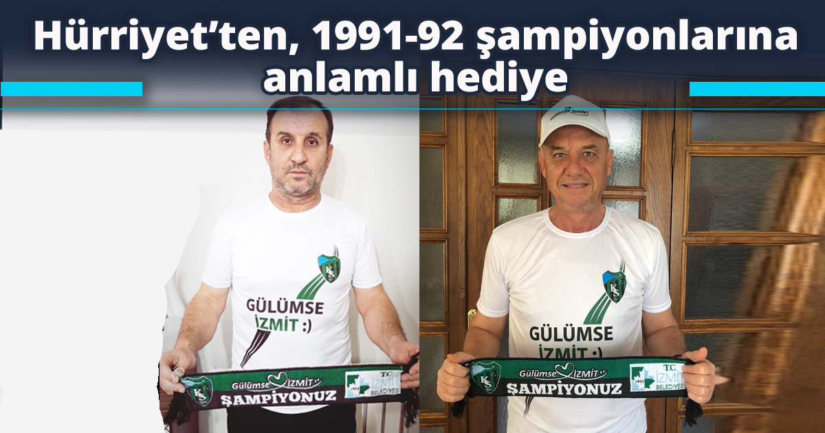 Hürriyet’ten, 1991-92 şampiyonlarına anlamlı hediye