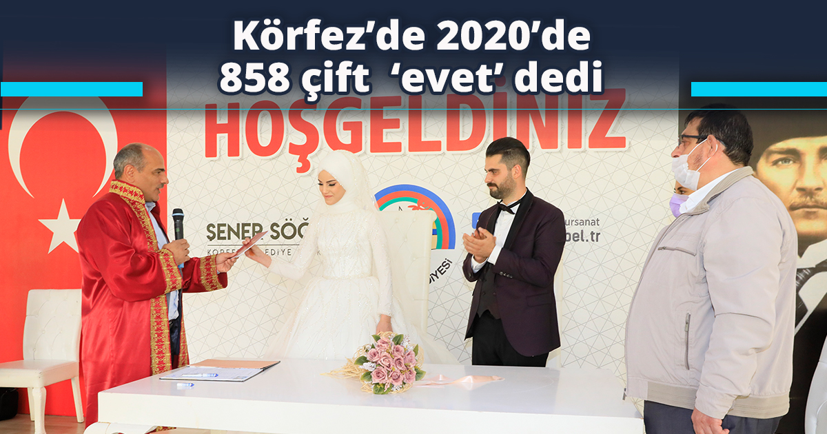 Körfez’de 2020’de 858 çift  ‘evet’ dedi 
