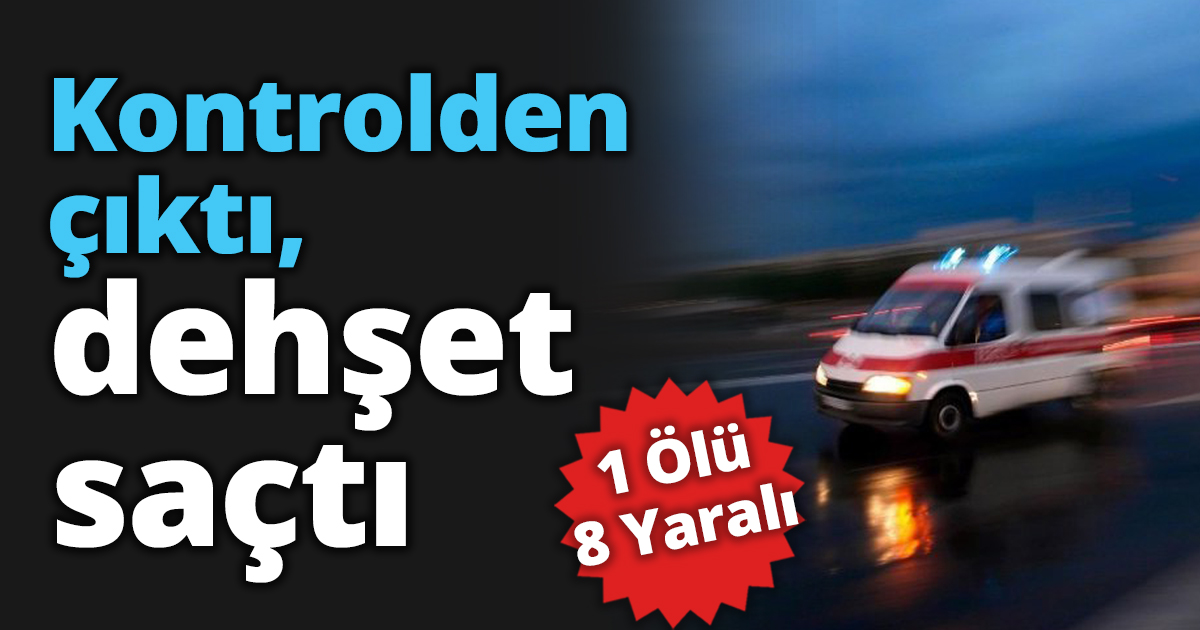 Kontrolden çıktı, dehşet saçtı