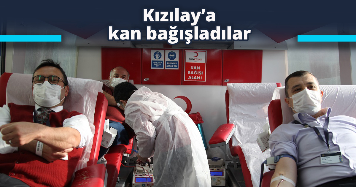 Kızılay’a kan bağışladılar