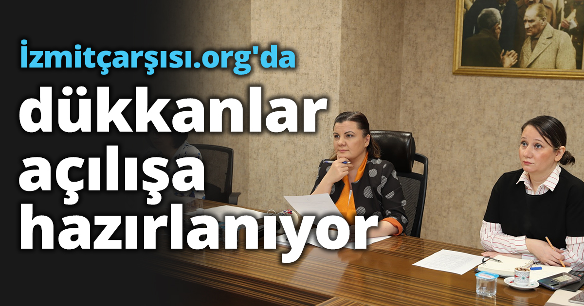 İzmitçarşısı.org'da dükkanlar açılışa hazırlanıyor