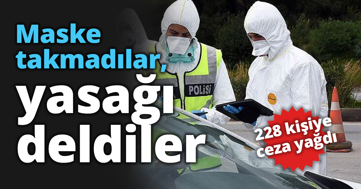 Maske takmadılar, yasağı deldiler