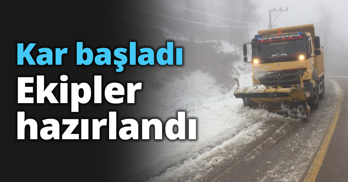Karla mücadele ekipleri hazır