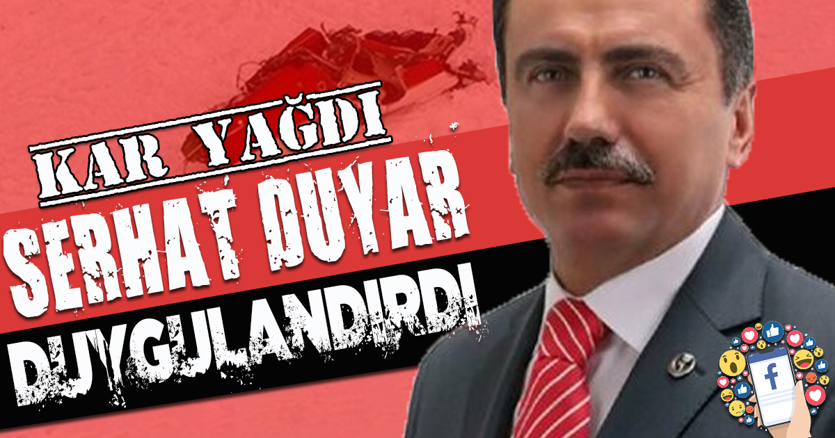 Kar yağdı! Serhat Duyar Duygulandırdı..