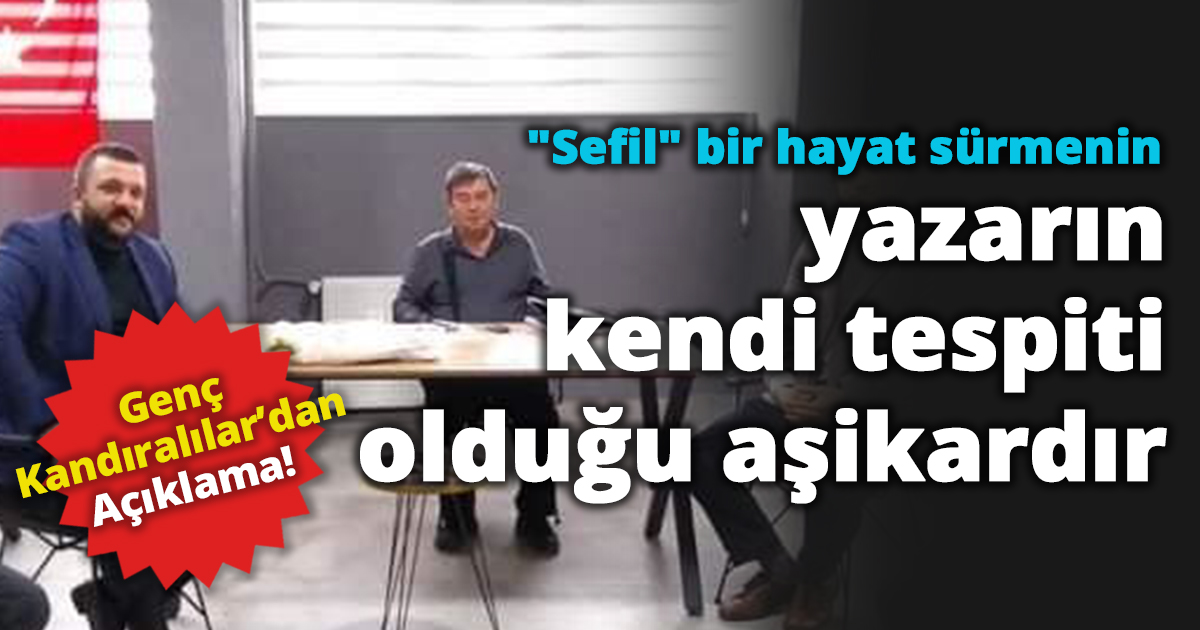 Genç Kandıralılardan açıklama geldi!