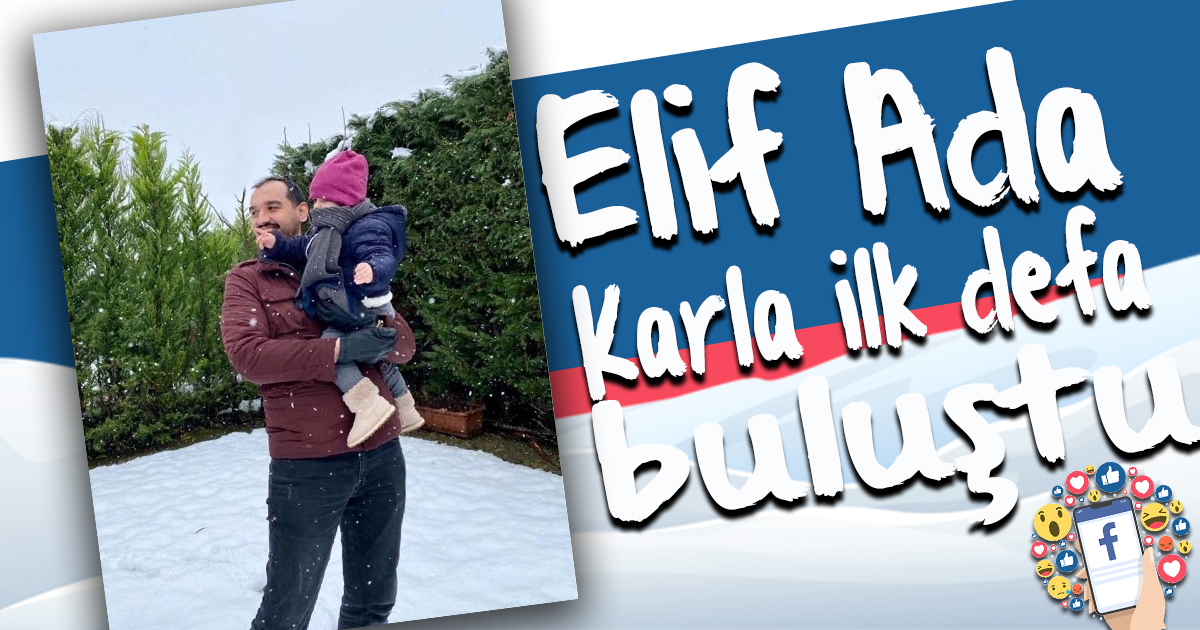 Elif Ada’nın İlk Kar heyecanı 