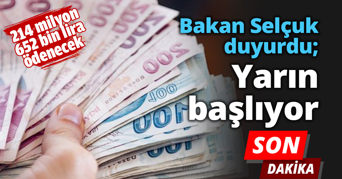Bakan Selçuk duyurdu; Yarın başlıyor
