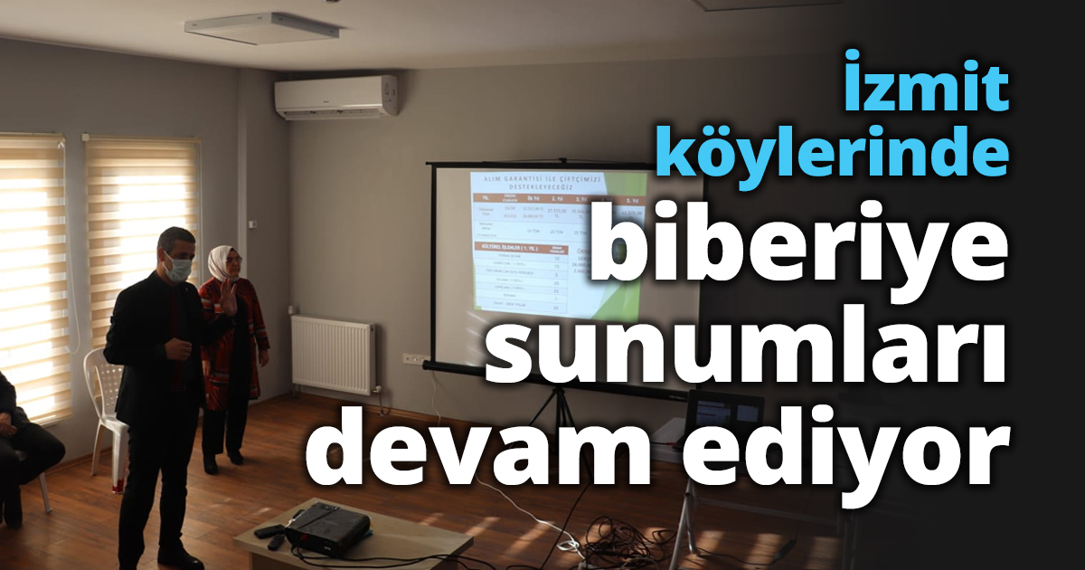 İzmit köylerinde biberiye sunumları devam ediyor