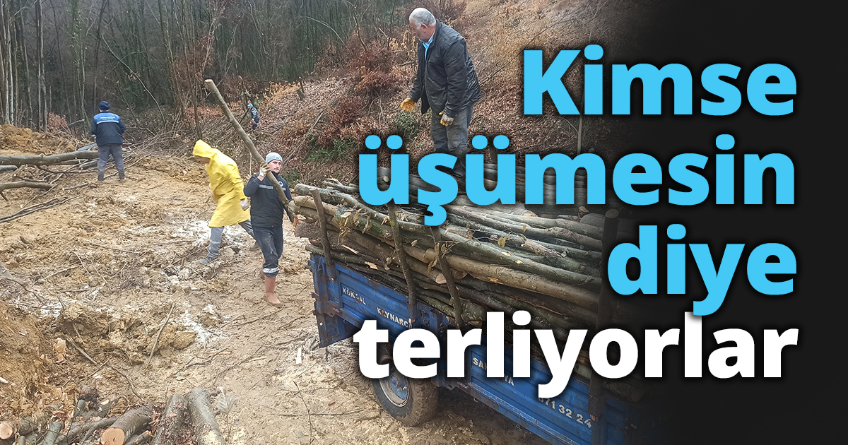 Kimse üşümesin diye terliyorlar…