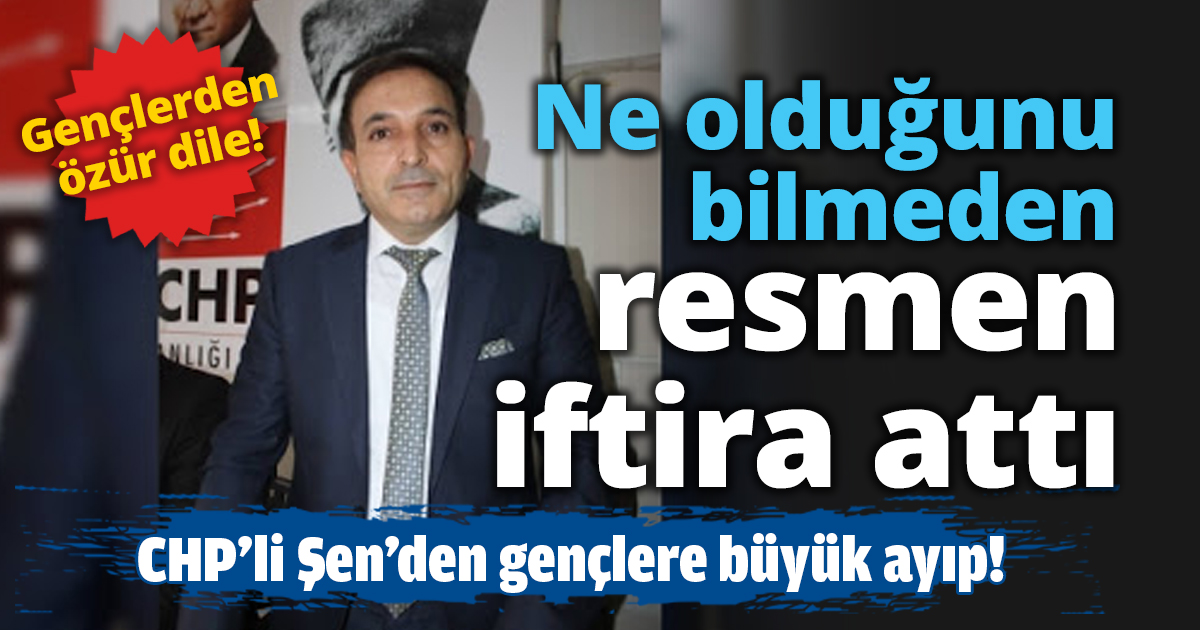 Ne olduğunu bilmeden resmen iftira attı