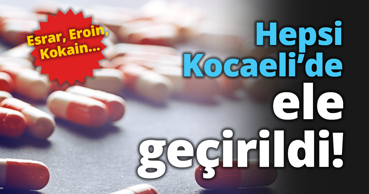Hepsi Kocaeli’de ele geçirildi!