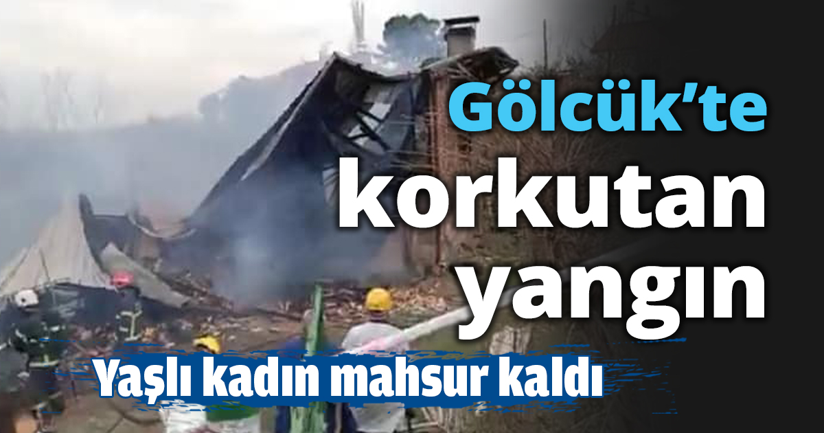 Gölcük’te korkutan yangın