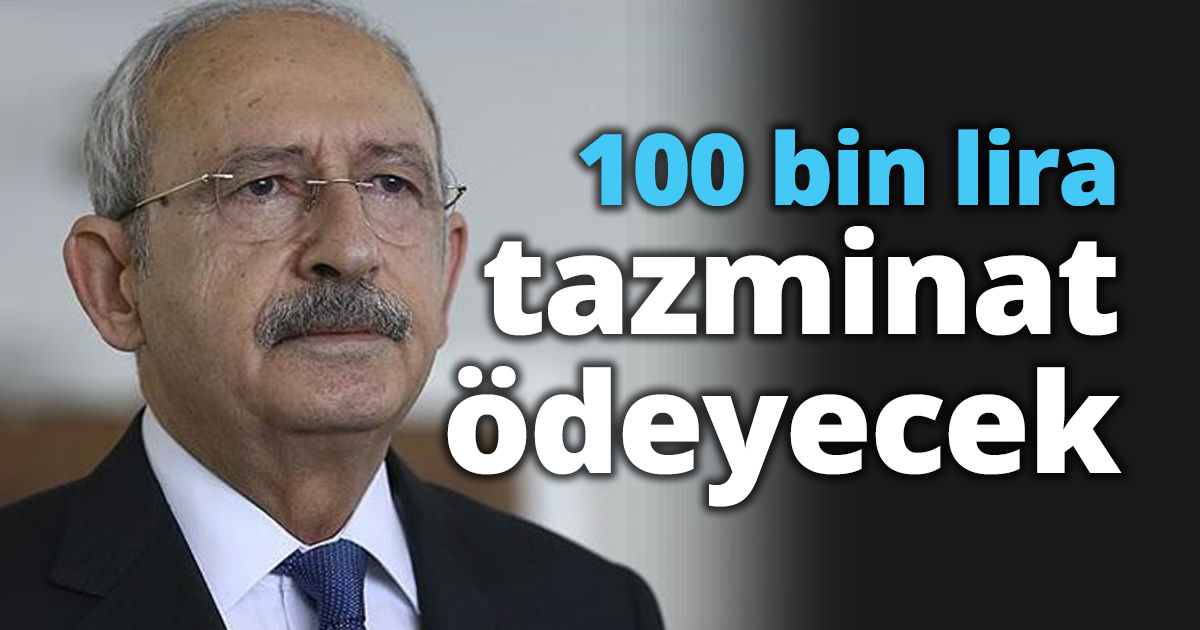 100 bin lira tazminat ödeyecek