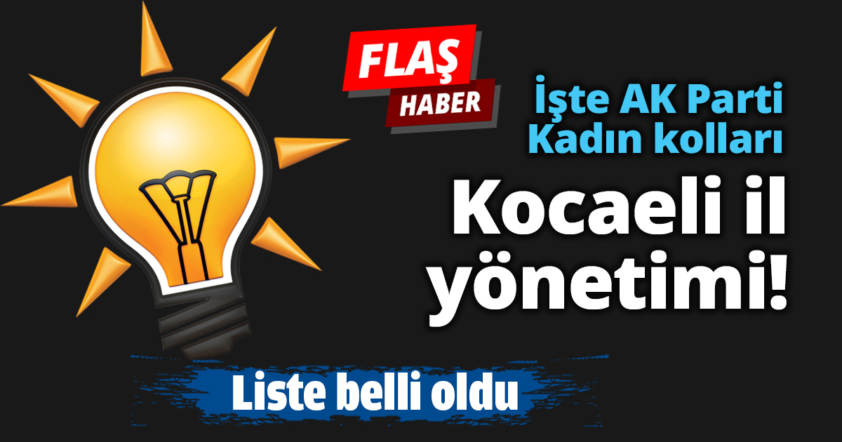 İşte AK Parti Kadın kolları il yönetimi!