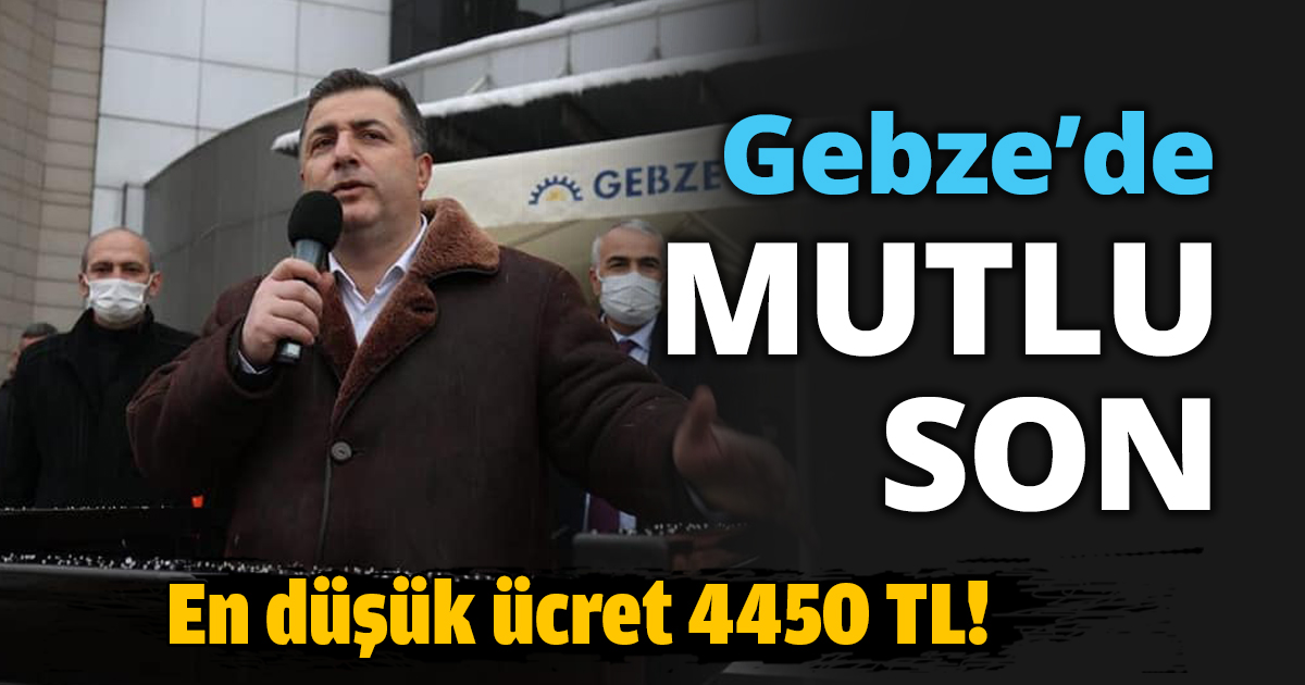 Gebze’de mutlu son