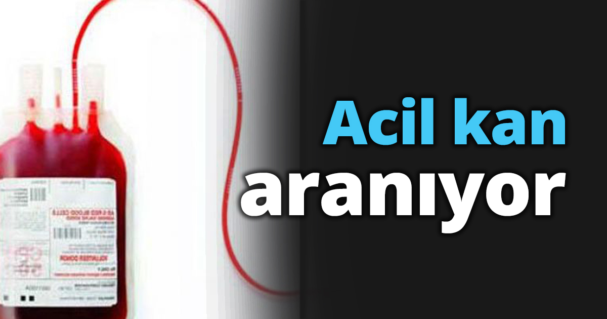 Acil kan aranıyor
