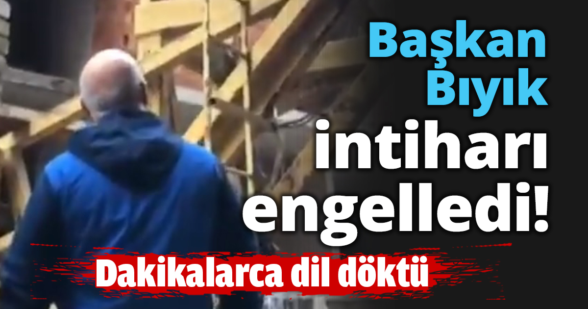 Başkan Bıyık intiharı engelledi!