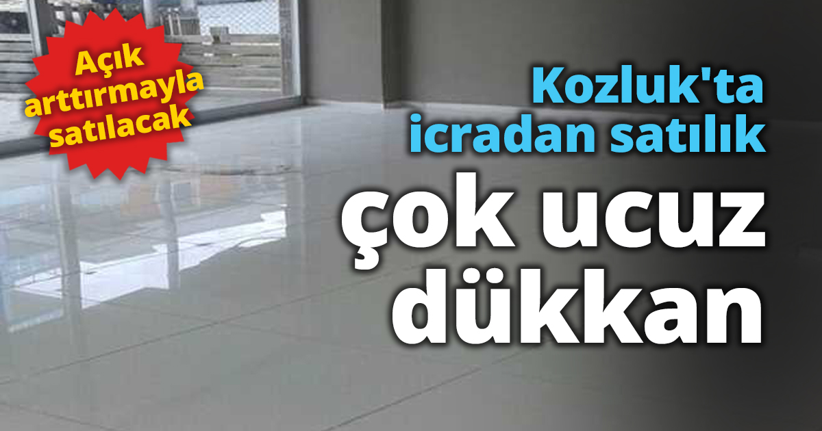 Kozluk'ta icradan satılık çok ucuz dükkan