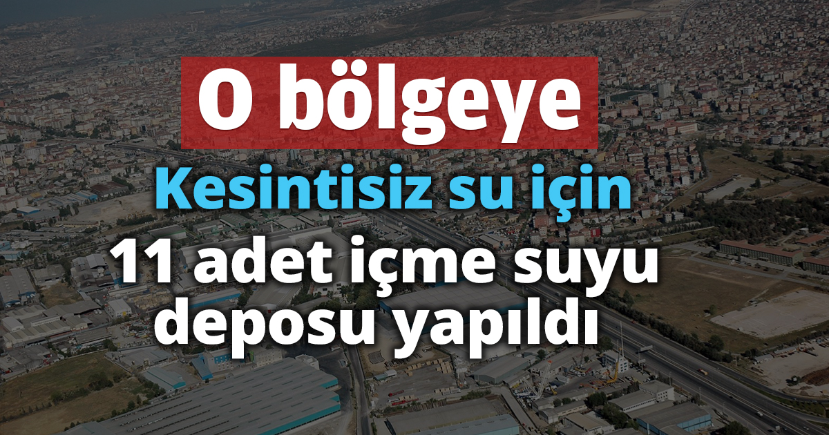 Kesintisiz su için 11 adet içme suyu deposu