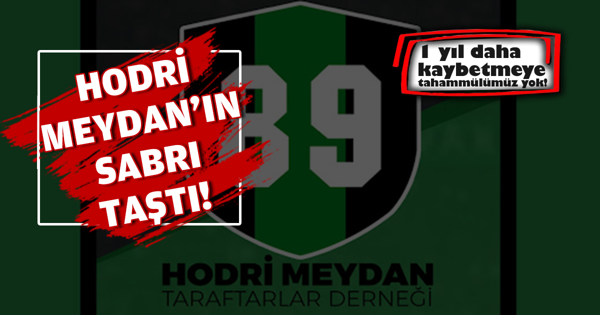 HODRİ MEYDAN'IN SABRI TAŞTI