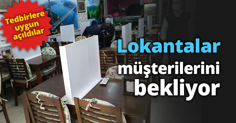 Lokantalar müşterilerini bekliyor