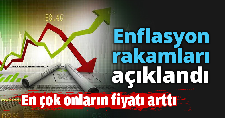 Enflasyon rakamları açıklandı