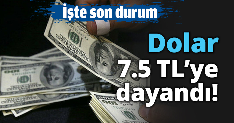 Dolar 7.5 TL'ye dayandı!