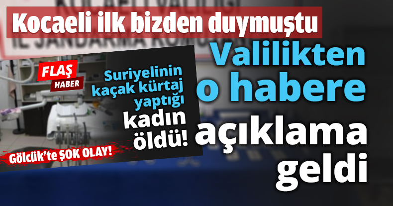 Kocaeli ilk bizden duymuştu Valilikten o habere açıklama geldi