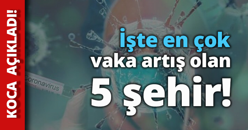 İşte en çok vaka artışı olan 5 şehir!