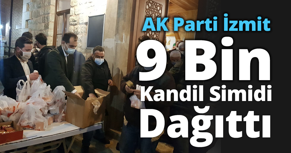 AK Parti İzmit  9 Bin Kandil Simidi Dağıttı 