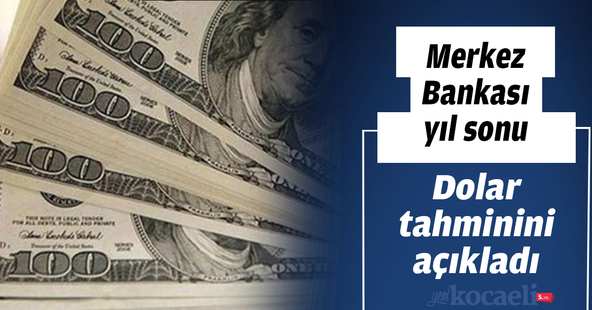 Merkez Bankası yıl sonu Dolar tahminini açıkladı