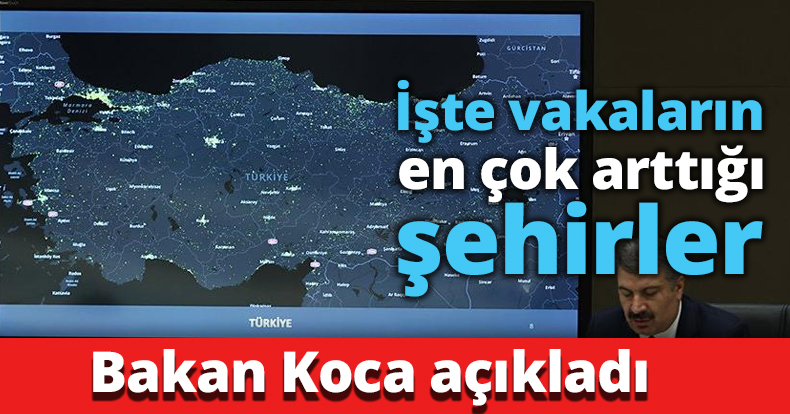 İşte vakaların en çok arttığı iller