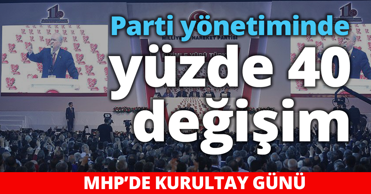 Parti yönetiminde yüzde 40 değişim