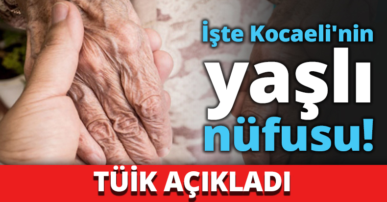 İşte Kocaeli'nin yaşlı nüfusu!