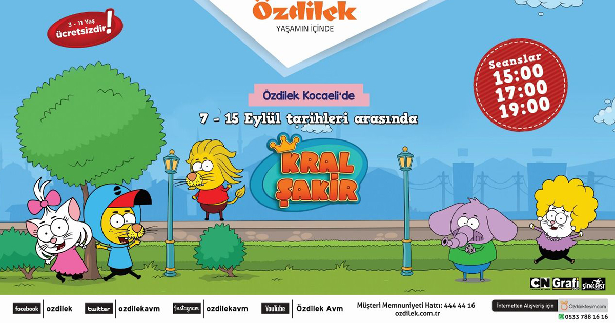 Minik misafirler Özdilek’te, Kral Şakir ile eğlenecek