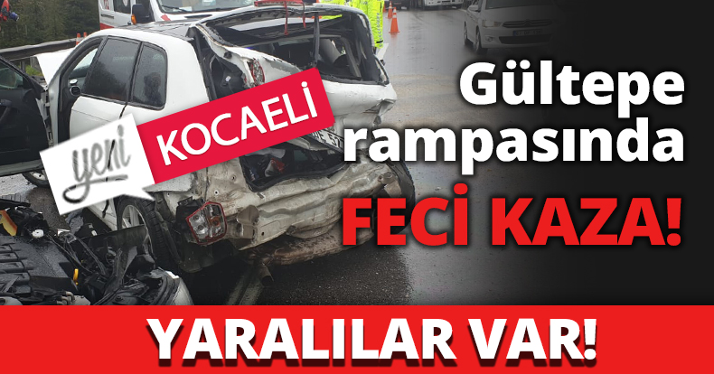 Gültepe rampasında zincirleme kaza!