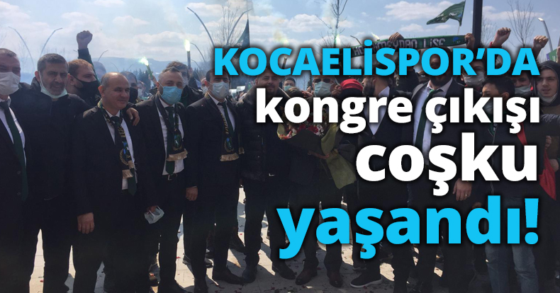 Kongre çıkışı coşku yaaşndı!