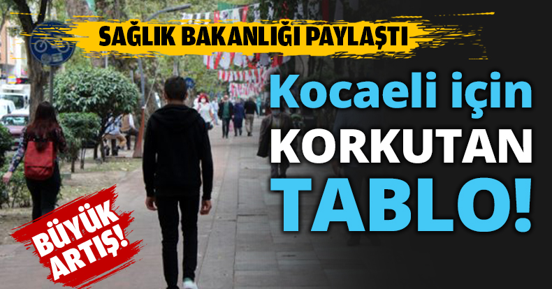 Kocaeli için KORKUTAN TABLO!