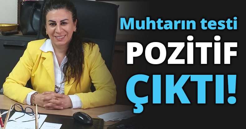 Muhtarın testi pozitif çıktı!