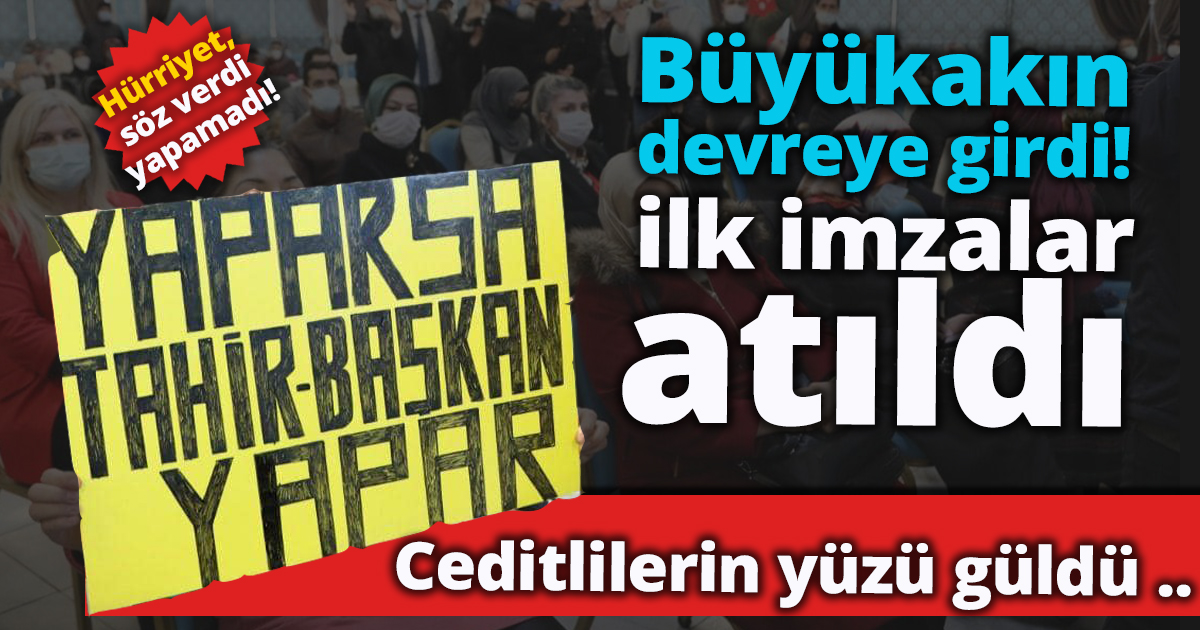 Büyükakın devreye girdi Cedit'te ilk imzalar atıldı