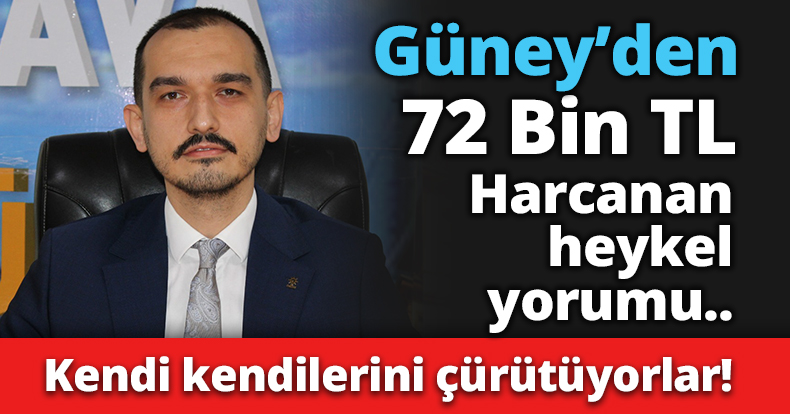 Güney'den 72 Bin TL Harcanan heykel yorumu..