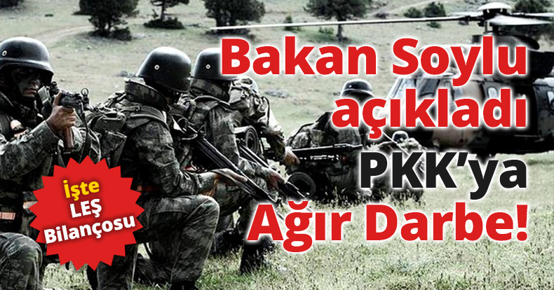 Soylu açıkladı! PKK’ya ağır darbe