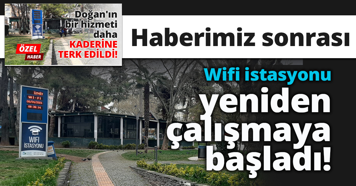 Wifi istasyonu yeniden çalışmaya başladı!