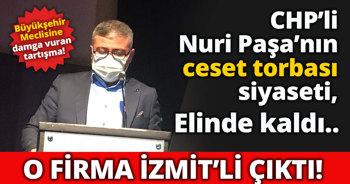 Ceset torbası firması İzmitli çıktı! 