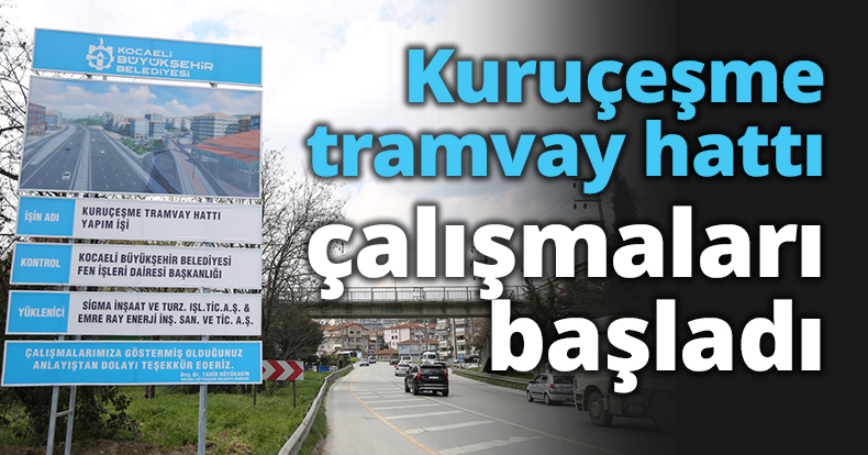 Kuruçeşme tramvay hattına çalışmalar başladı