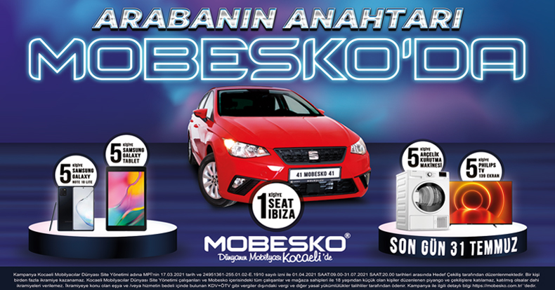 Rotasını MOBESKO’ya çevirenler araba sahibi oluyor