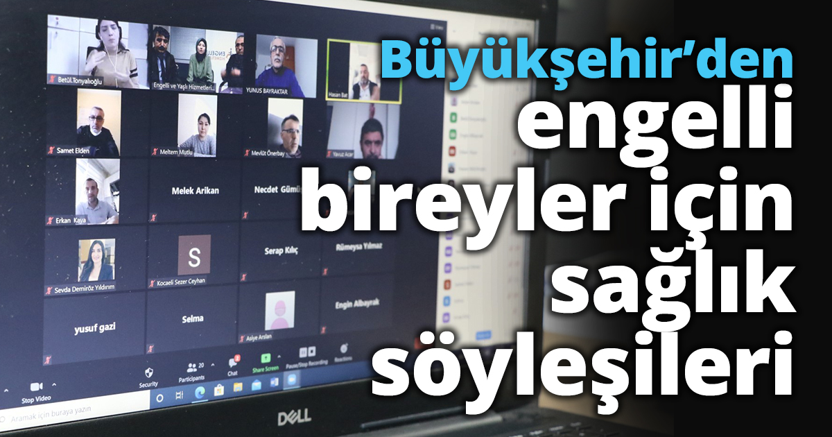 Büyükşehir’den engelli bireyler için sağlık söyleşileri