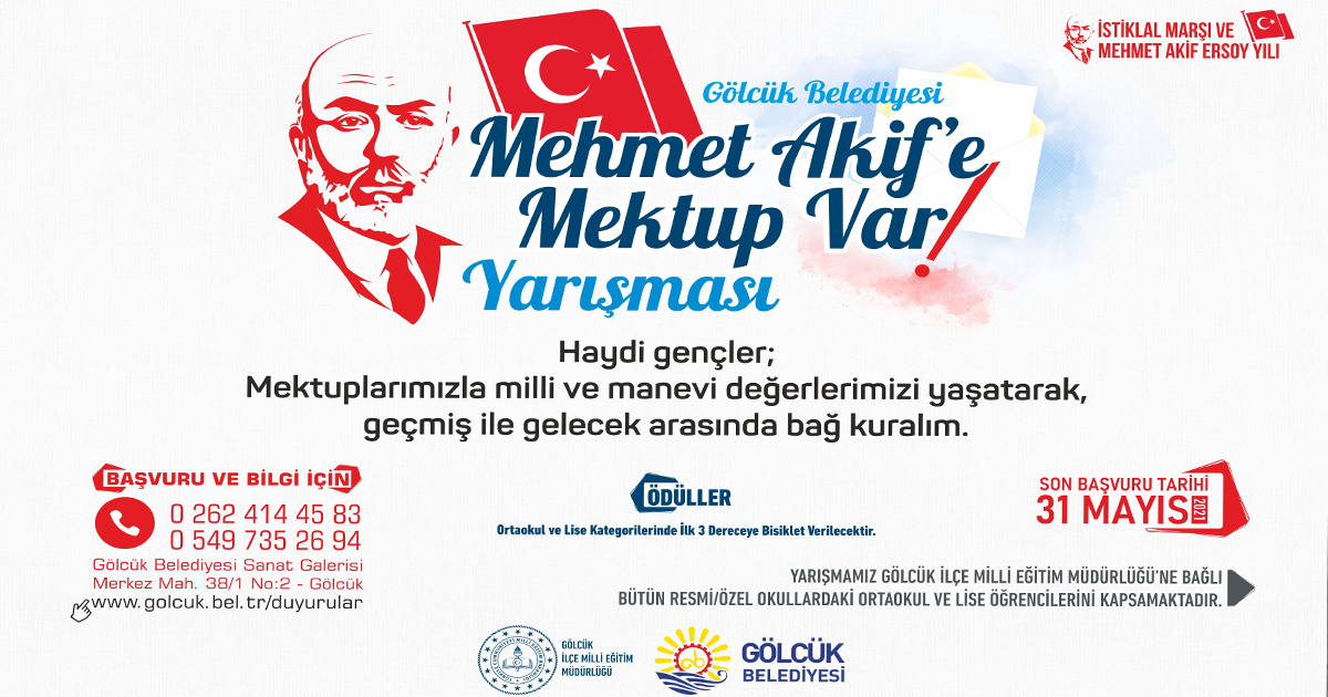 HAYDİ GENÇLER: “MEHMET AKİF’E MEKTUP VAR” YARIŞMASI