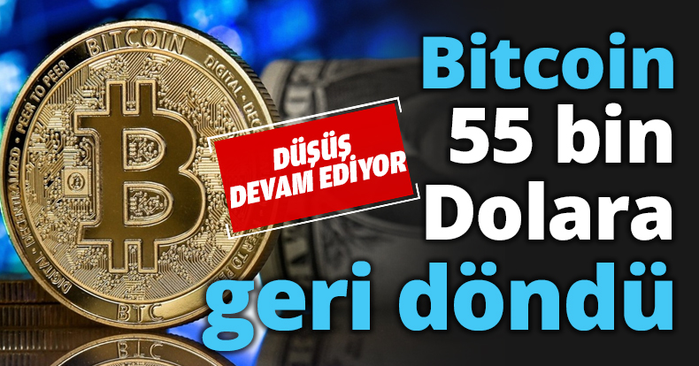 Bitcoin 55 bin Dolara geri döndü