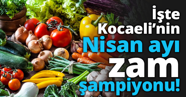 İşte Kocaeli’nin Nisan ayı zam şampiyonu!